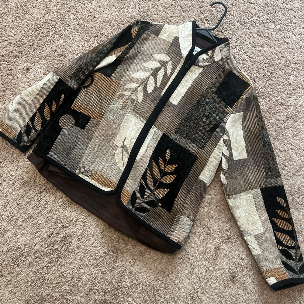 Coldwater Creek Abstract Patterned Blazer